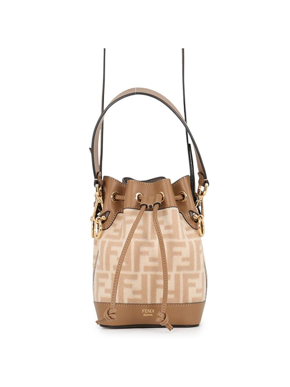 Fendi Mon Tresor Bucket Bag Zucca Wool #326010F12B